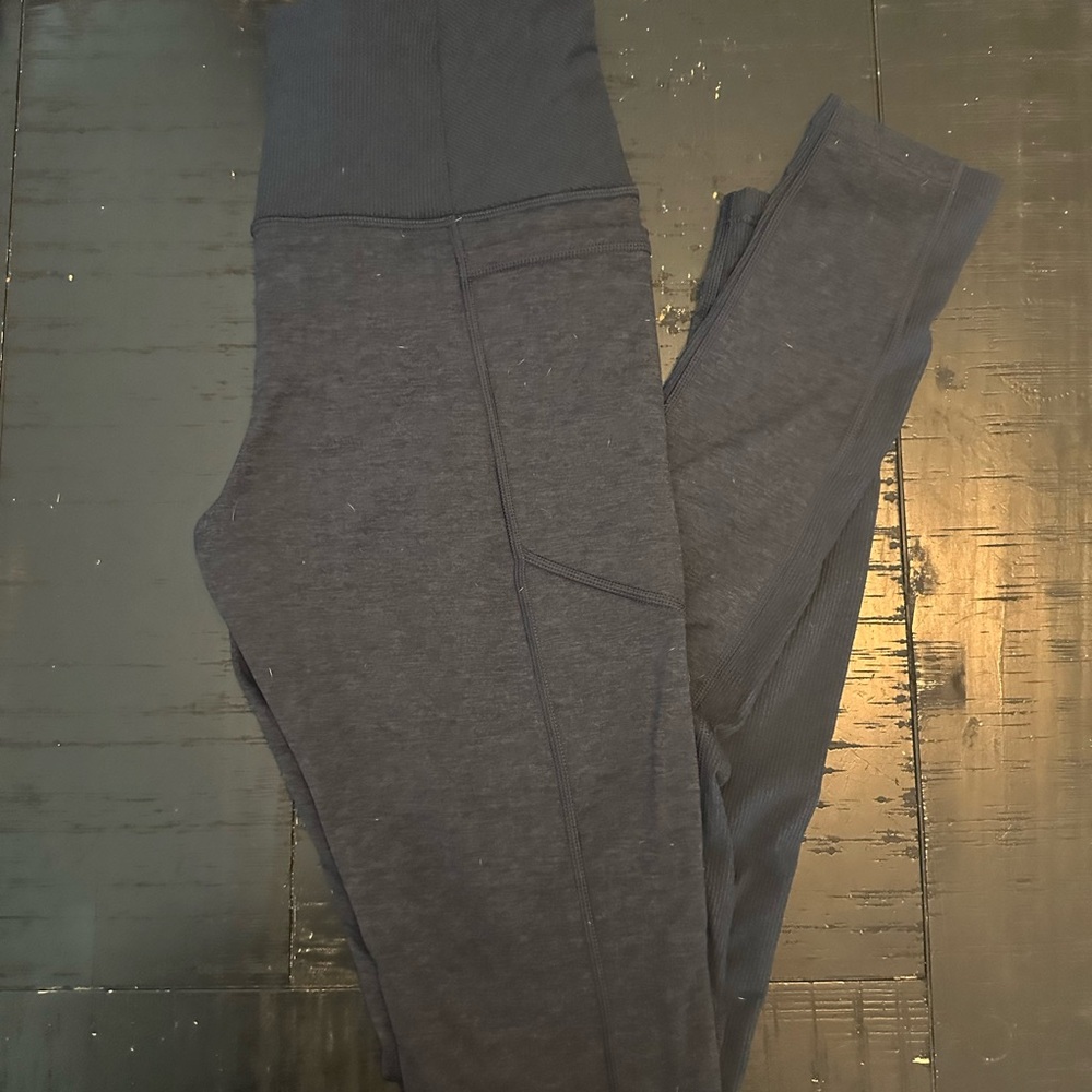 Athleta Charcoal Exhale Heel Tight Leggings